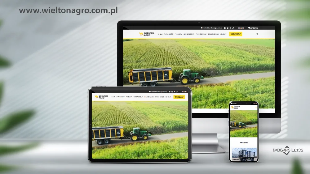 Realizacja www - Wielton Agro, wieltonagro.com.pl